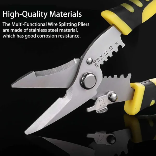 HS-D1 Heavy Duty Electrical Tool – 4-in-1 Automatic Self Adjusting Cable Stripper, Crimper & Cutter